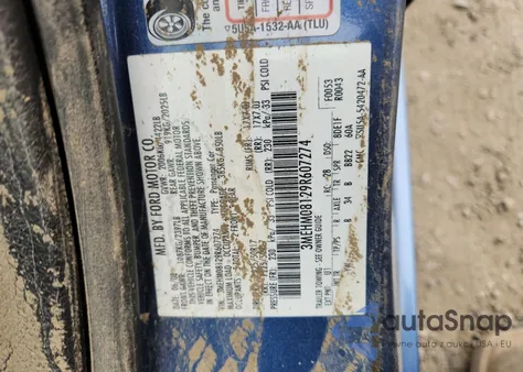 2009 Mercury Milan Premier z USA, uszkodzony, nr VIN 3MEHM08129R607274